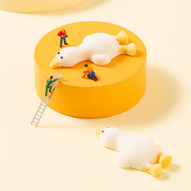 3D躺鸭棉花糖